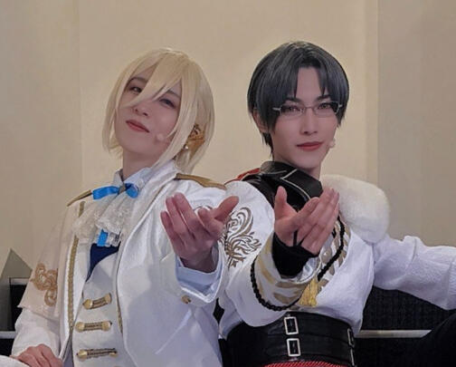 Tomozino Rikiya as Eichi / Kajita Hiroki as Keito [pictured: Our First Fight]